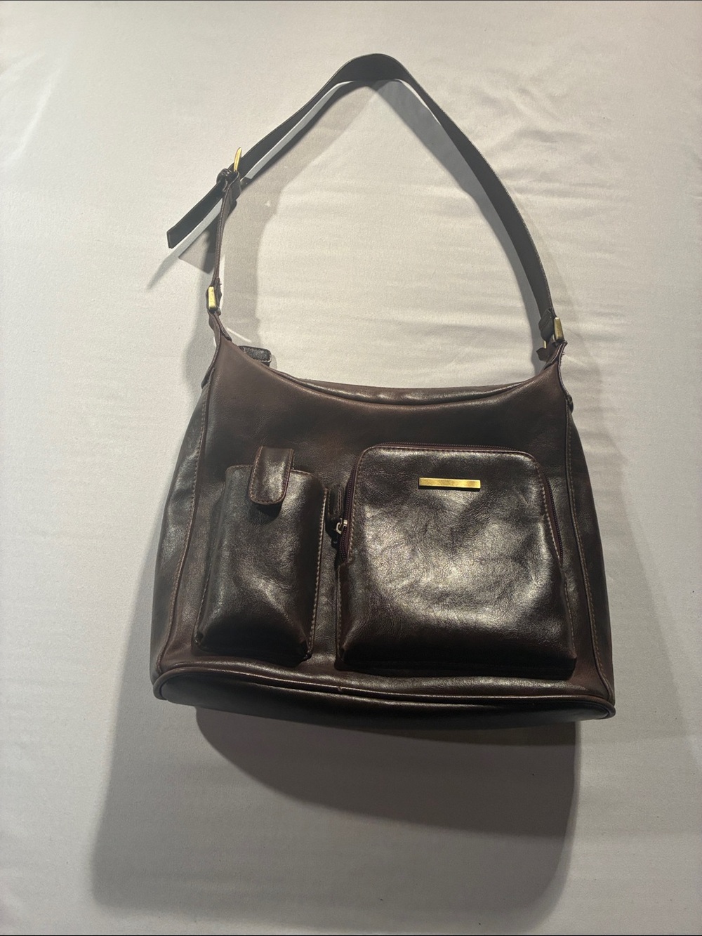 Cherokee Dark Brown Leather Shoulder Bag